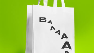 موکاپ ساک دستی سفید